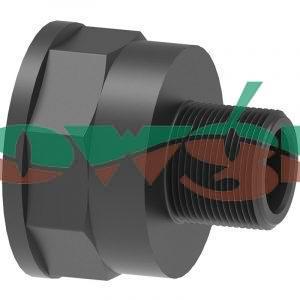 2452057 - Arag Female/Male Reducer Nipple 2inFx11/4inM
