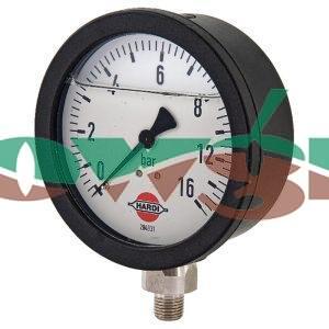 284831 - Hardi Pressure Guage 0-8-16Bar Stainless Bottom Entry