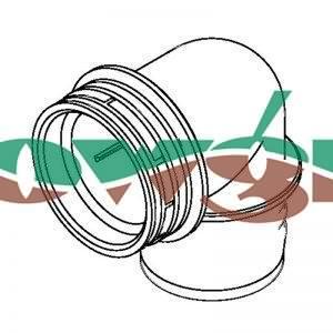 334340 - Hardi S93 90 Degree 21/2in Suction Fitting