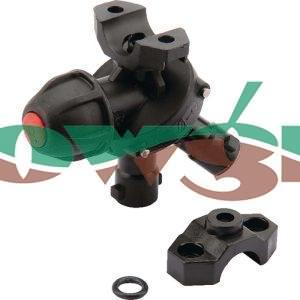 Arag Clamp Tri-Jet Nozzle Body - EPDM