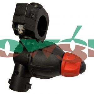 402245C - Arag Single Nozzle Holder 1/2in x 10mm Clamp Type c/w Stop Valve - EPDM