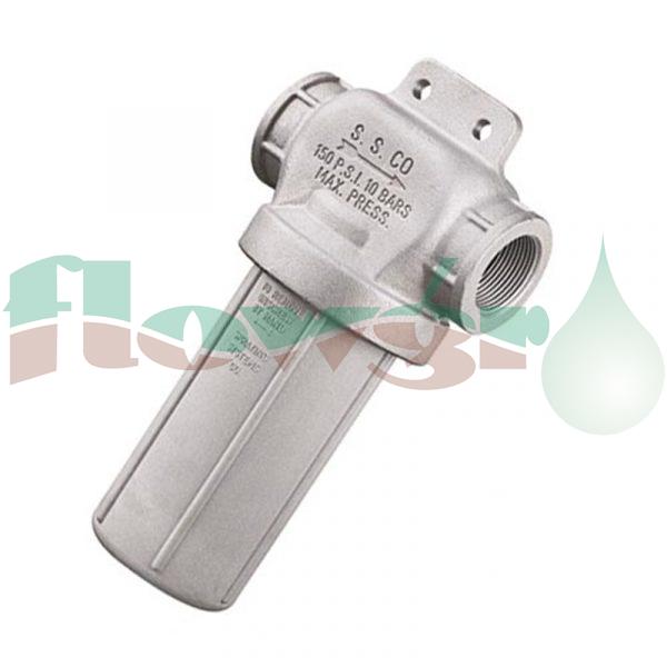 AAB124ML-3/4-AL-50 - TeeJet 3/4in In-Line Filter c/w Mounting Holes 50# - Aluminium