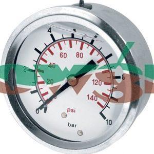GG2SR6 - 2 1/2in 0-6Bar Rear Entry Pressure Gauge