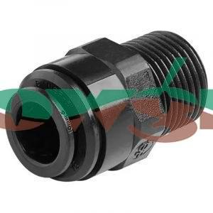 PM010803E - John Guest Stright Adapter 3/8in - 8mm BSPT